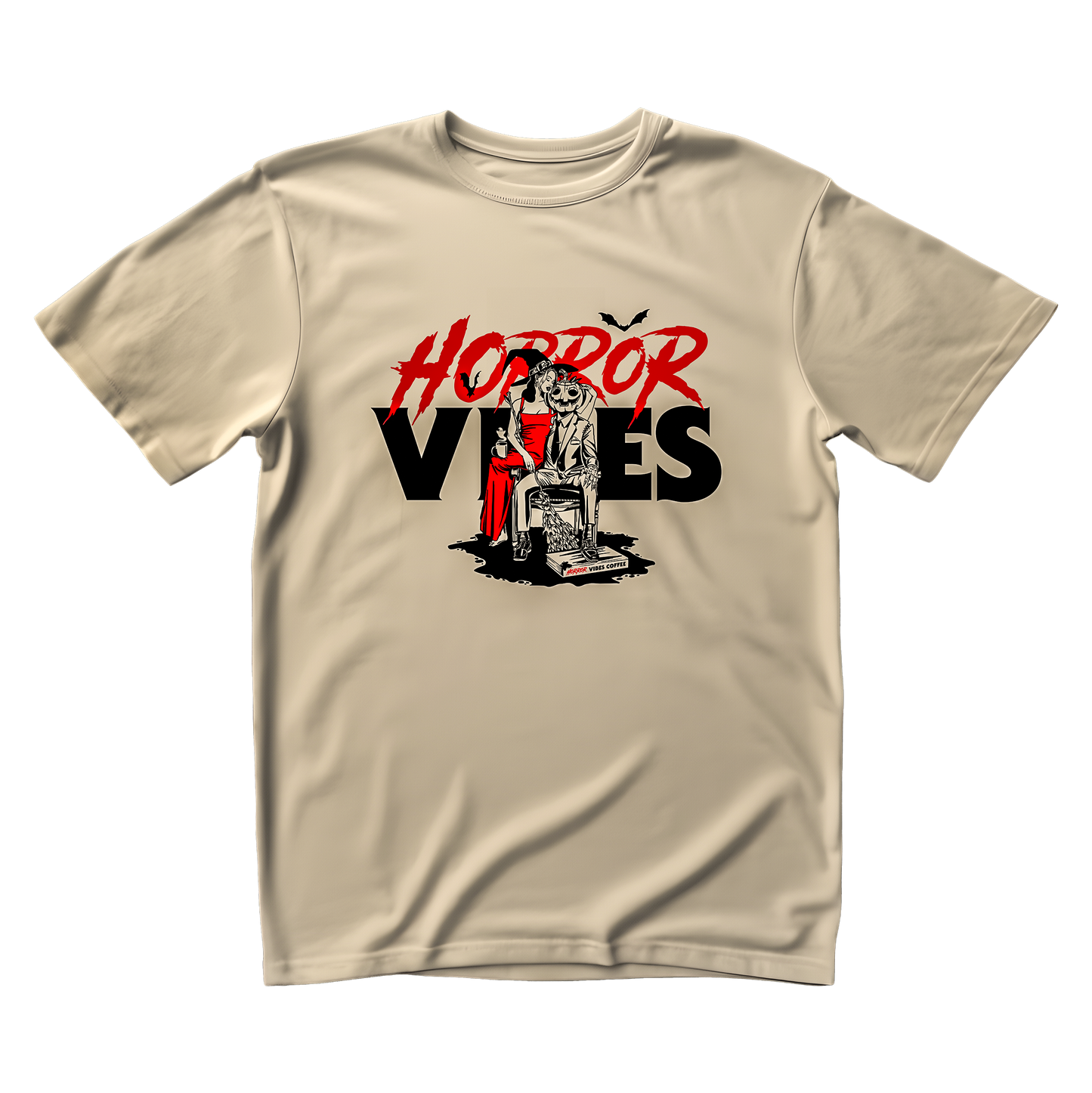 "HORROR VIBES" graphic t-shirt