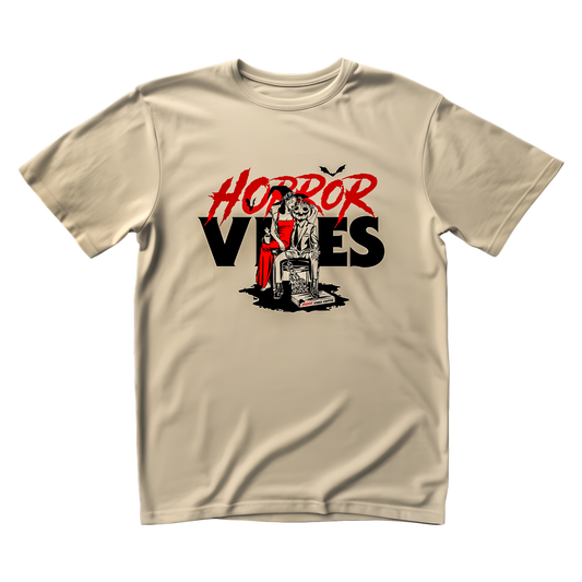 "HORROR VIBES" graphic t-shirt
